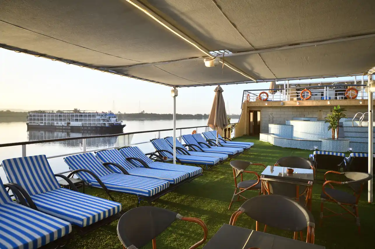 Sun deck of the Nile Treasure Nile Cruise Nile cruise